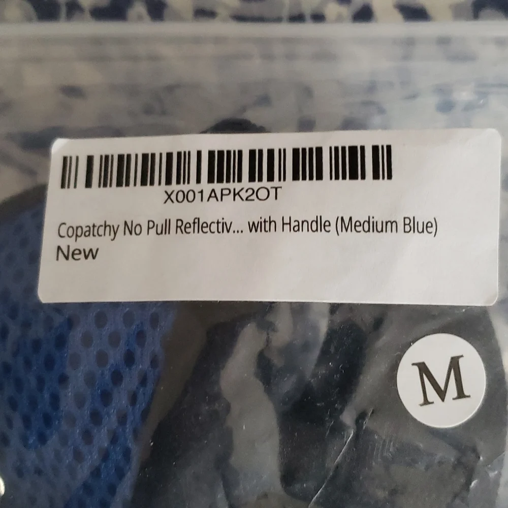 NIB Copatchy Medium No Pull Reflective Dog Harness